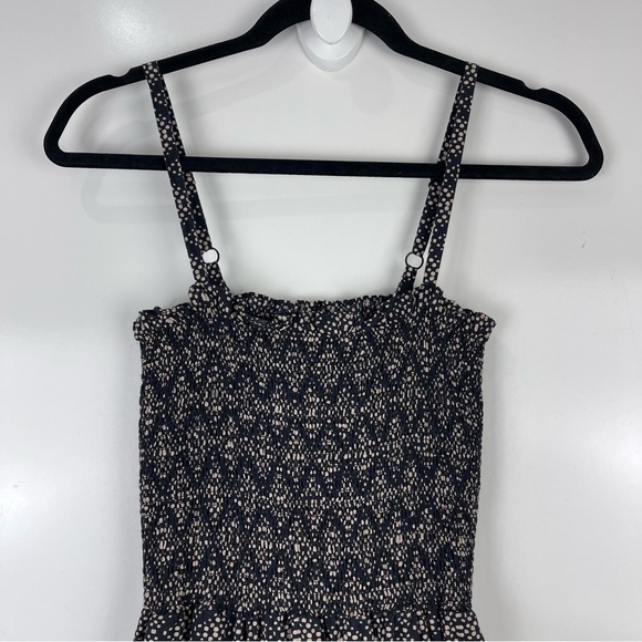 Michael Stars Alejandra Smocked Maxi Dress Sleeveless Pockets Women's Size XS - Picture 4 of 10